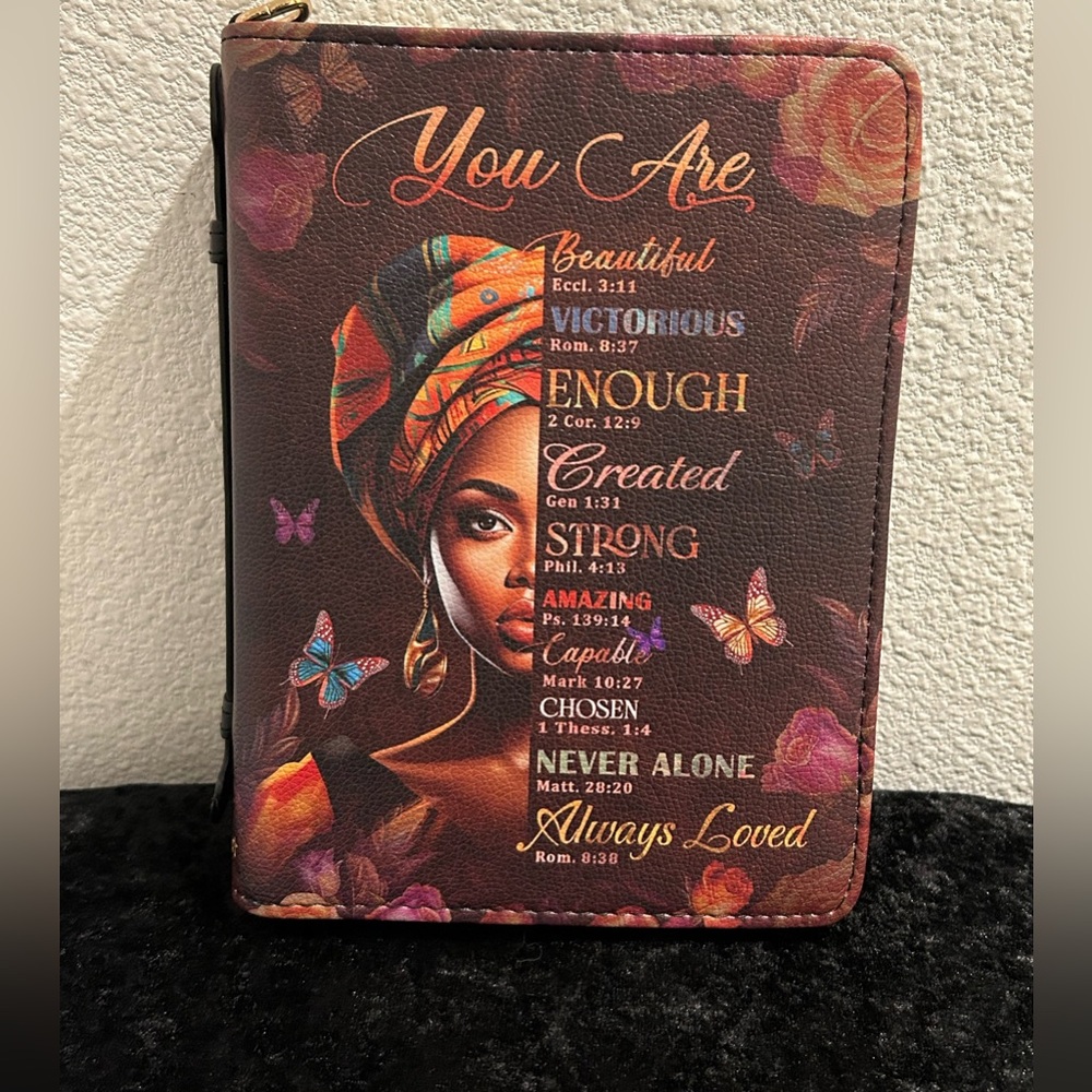 Personalized Bible Cover | Affirmation + Scripture | Never Used